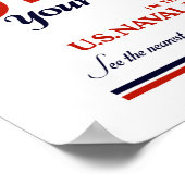 国に海軍予備軍で奉仕せよ – -第2次世界大戦 ポスター (角)