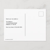 国に移りました(カスタマイズ可能) 案内ポストカード (裏面)