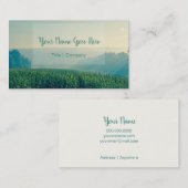 国のとうもろこし畑の自然の名刺 名刺 (正面/裏面)