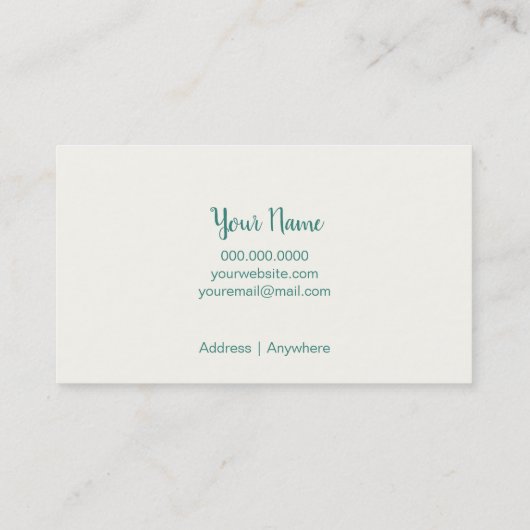 国のとうもろこし畑の自然の名刺 名刺 (裏面)