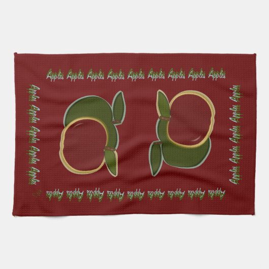 国のりんご キッチンタオル (横)