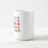 国のアイコンセット コーヒーマグカップ (中央)