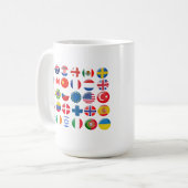 国のアイコンセット コーヒーマグカップ (正面左)