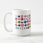 国のアイコンセット コーヒーマグカップ (左)