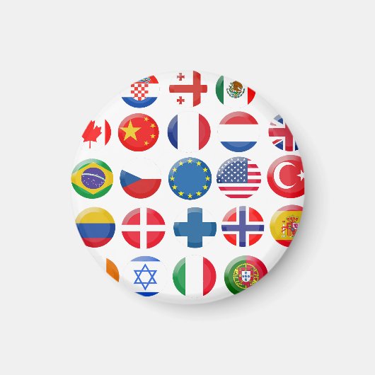 国のアイコンセット マグネット (正面)