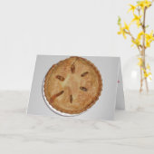 「国のアップルパイ」サンキューカード カード (黄色い花)