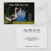 国のアヒルまたはガチョウの農場の名刺 名刺 (正面/裏面)