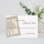 国のウィンドウ結婚ウィンドウ 出欠カード (スタンド正面)