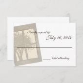 国のウィンドウ結婚ウィンドウ 出欠カード (正面/裏面)