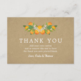 国のオレンジのサンキューカード サンキューカード