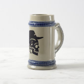 国のカウボーイのスカルビールステインのマグ ビールジョッキ (正面右)
