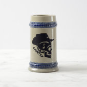 国のカウボーイのスカルビールステインのマグ ビールジョッキ (中央)
