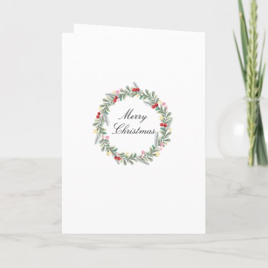 国のクリスマスのパーソナライズ文字署名 シーズンカード (裏面)