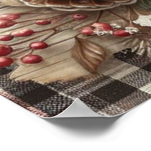 国のクリスマスのポスター ポスター (角)