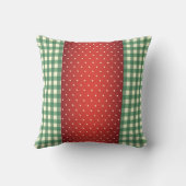 国のクリスマスのモノグラムのな枕 クッション (裏面)