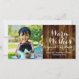 国のクリスマスの暖かい願いヴィンテージ シーズンカード