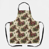 国のクリスマスの馬 エプロン (正面)