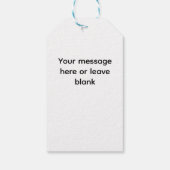 国のクリスマスの馬 ギフトタグ (裏面)