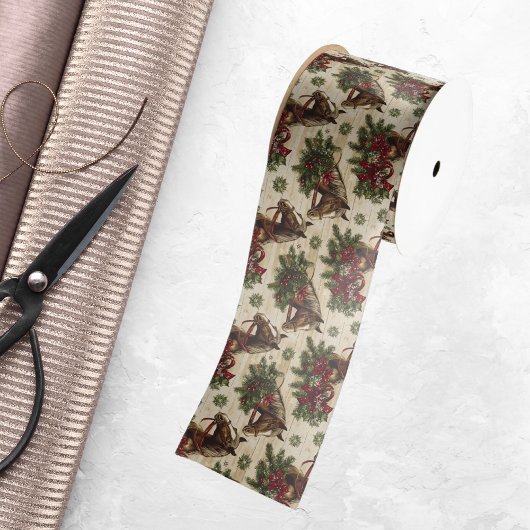 国のクリスマスの馬 サテンリボン