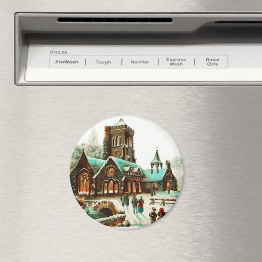 国のクリスマスサービスヴィンテージ マグネット (インサイチュ (食洗機))