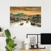 国のクリスマスシーン ポスター (ホームオフィス)