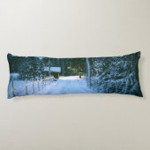 国のクリスマス雪 ボディピロー (裏面)