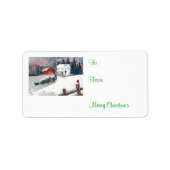 国のクリスマス ラベル (正面)