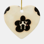 国のクリスマスI愛牛 セラミックオーナメント (裏面)