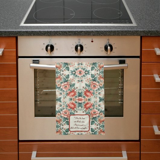 国のコテージフローラのカスタマイズ キッチンタオル