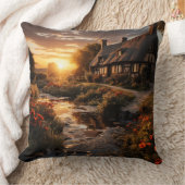 国のコテージ クッション (ブランケット)