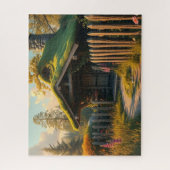 国のコテージ ジグソーパズル (縦)