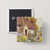 国のコテージ 缶バッジ (正面&裏面)