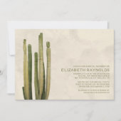 国のサボテンのブライダルシャワー招待状 招待状 (正面)