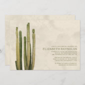 国のサボテンのブライダルシャワー招待状 招待状 (正面/裏面)