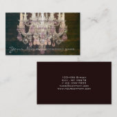 国のシックな納屋の木製の素朴なヴィンテージのシャンデリア 名刺 (正面/裏面)