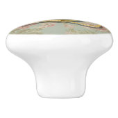 国のシックな花のガーリーで航海のな金ゴールドのいかり セラミックノブ (側面)