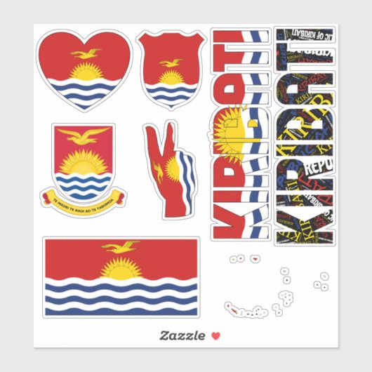 国のシンボルを形作る、すばらしいキリバス シール (シート)