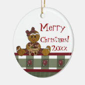 国のジンジャーブレッドのオーナメント セラミックオーナメント (左)