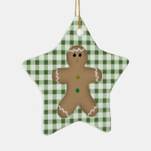 国のジンジャーブレッドマンのオーナメント セラミックオーナメント (右)