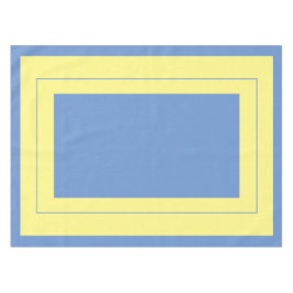 国のスタイル、青と黄色、綿 テーブルクロス