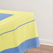 国のスタイル、青と黄色、綿 テーブルクロス (インサイチュ)