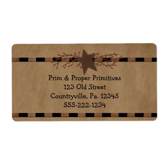 国のスター企業ラベル ラベル (正面)