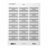 国のチャーム住所 シール (フルシート)