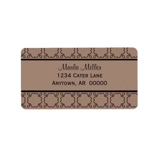 国のチャーム住所 シール (正面)