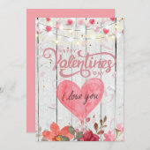 国のチャーム:ハッピーバレンタインデー、私はあなたを愛 シーズンカード (正面/裏面)