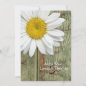 国のデイジーおよび納屋木結婚式招待状 招待状 (裏面)