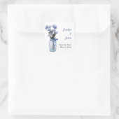 国のデイジーMason Jar – 日付シールを保存 スクエアシール (バッグ)