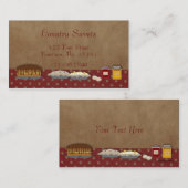 国のデザートの名刺 名刺 (正面/裏面)