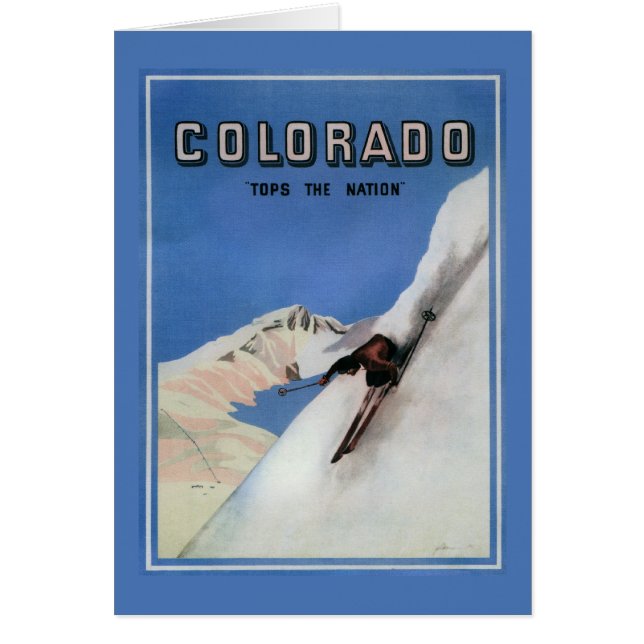 国のトップ – スキーの宣伝ポスター (正面)