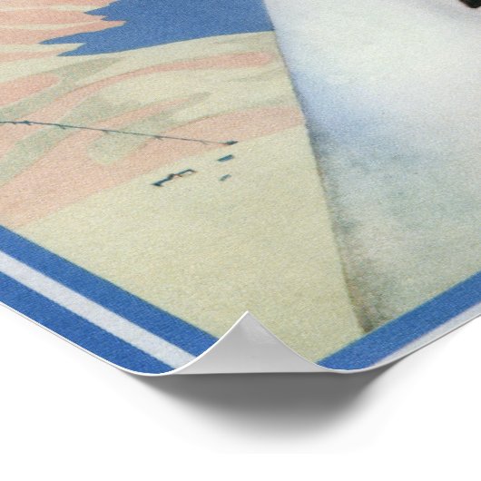 国のトップ – スキーの宣伝ポスター ポスター (角)